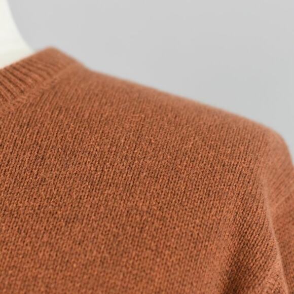 Eddie Bauer Orange Crewneck Cotton Sweater Men's Large - Picture 6 of 9